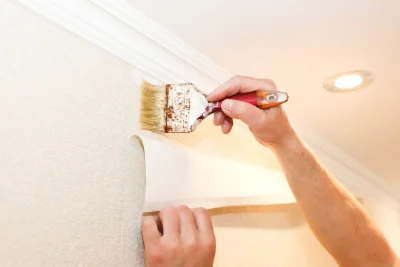 Pose de papier peint aux Ternes — revêtements muraux et toiles de verre